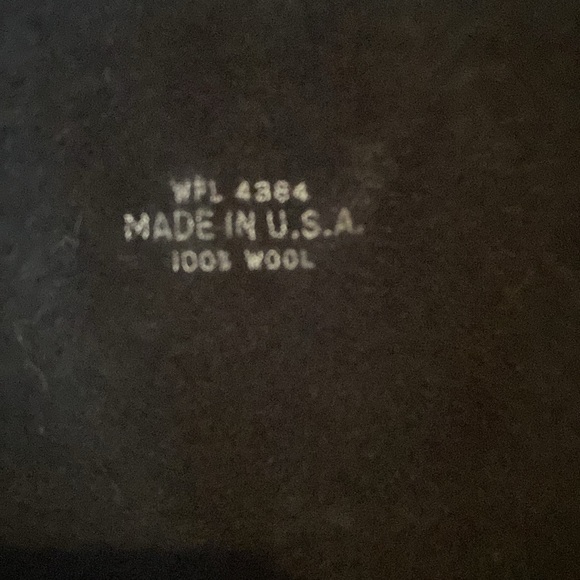 NWOT Unisex black wool fedora hat with black satin/cording, 3” brim, Size: M/L - Picture 6 of 6